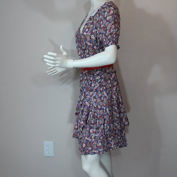 NWT Ever New Kayley Puff sleeve skater woman's floral dress size Medium - Picture 5 of 10